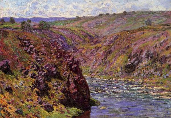 Valley Of The Creuse, Sunlight Effect by Claude Monet Oil Painting Reproductions