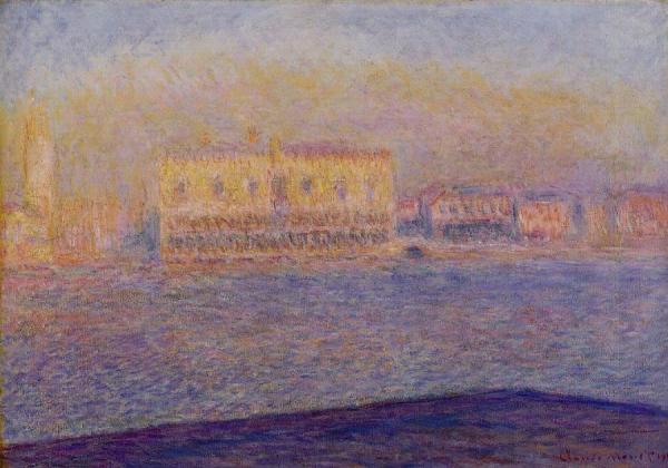 Venice, The Doges' Palace Seen From San Giorgio Maggiore by Claude Monet