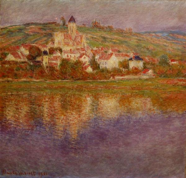 Vetheuil, Pink Effect by Claude Monet