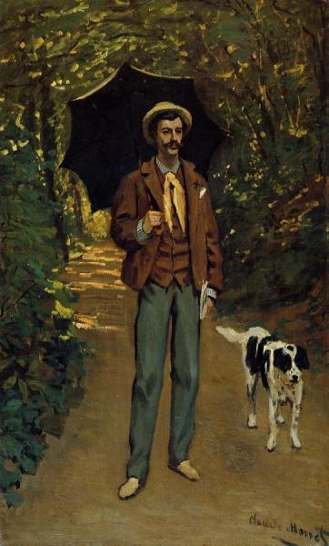 Victor Jacquemont Holding A Parasol by Claude Monet Oil Painting Reproductions