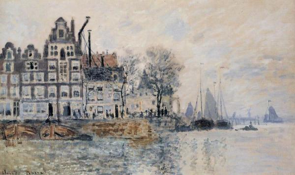 View Of Amsterdam by Claude Monet