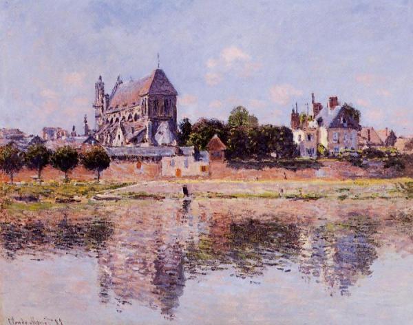 View Of The Church At Vernon by Claude Monet