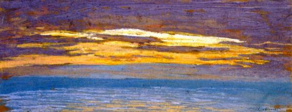 View Of The Sea At Sunset by Claude Monet