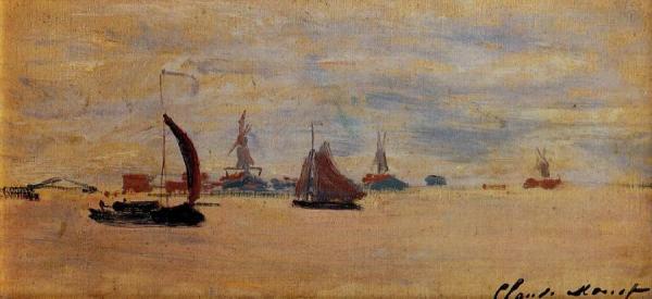 View Of The Voorzaan by Claude Monet