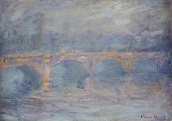 Claude Monet Waterloo Bridge At Sunset, Pink Effect