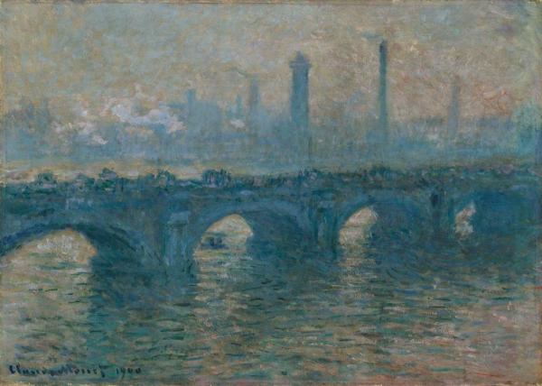 Waterloo Bridge, Grey Weather by Claude Monet