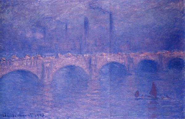 Waterloo Bridge, Hazy Sun by Claude Monet Oil Painting Reproductions