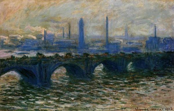 Waterloo Bridge, Misty Morning by Claude Monet Oil Painting Reproductions