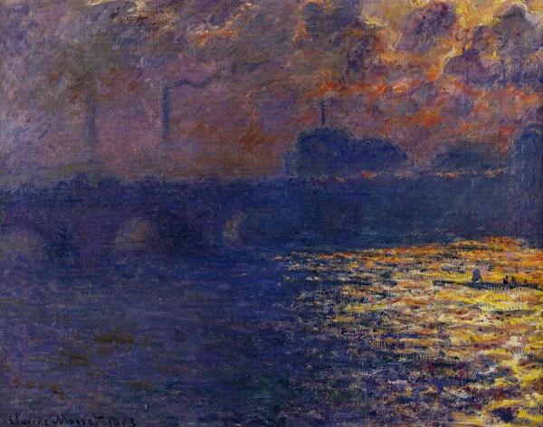 Waterloo Bridge, Sunlight Effect by Claude Monet