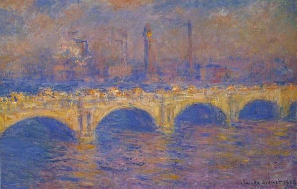 Waterloo Bridge, Sunlight Effect by Claude Monet