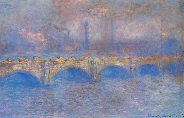 Waterloo Bridge, Sunlight Effect by Claude Monet