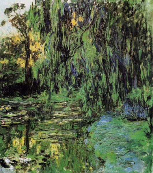 Weeping Willow And Water-lily Pond by Claude Monet