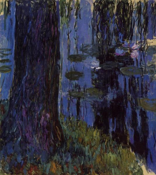 Weeping Willow And Water-lily Pond by Claude Monet