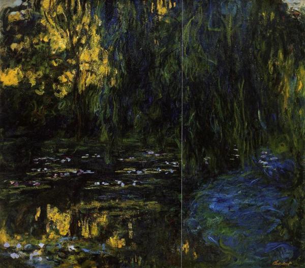 Weeping Willow And Water-lily Pond (detail) by Claude Monet Oil Painting Reproductions