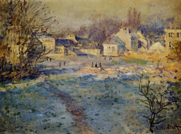 White Frost by Claude Monet
