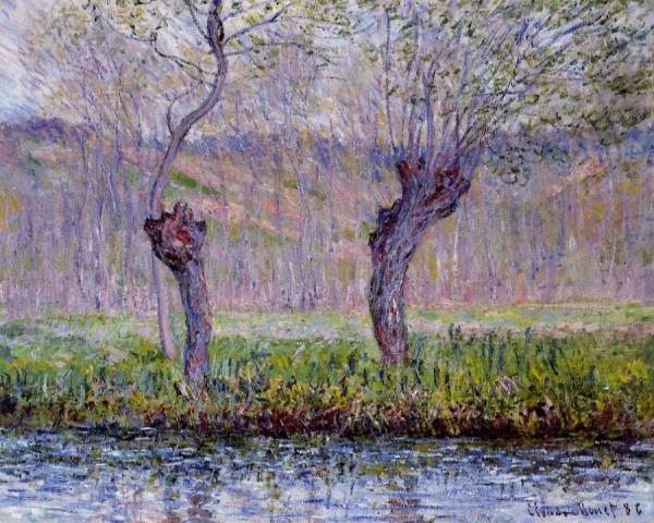 Willows In Springtime by Claude Monet