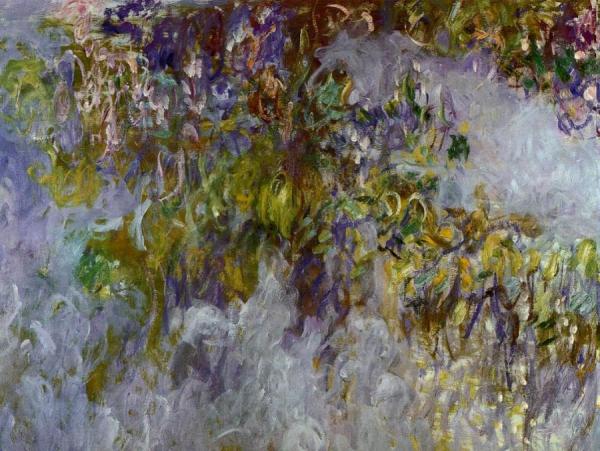 Wisteria (left Half) by Claude Monet Oil Painting Reproductions
