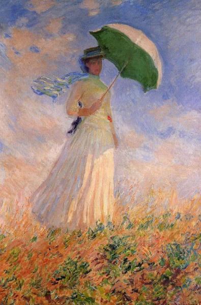 Woman With A Parasol, Facing Right by Claude Monet
