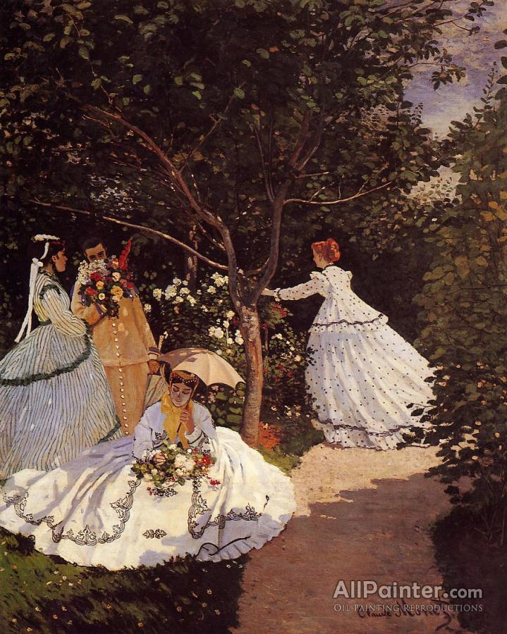 Claude Monet Women In The Garden Oil Painting Reproductions for sale ...