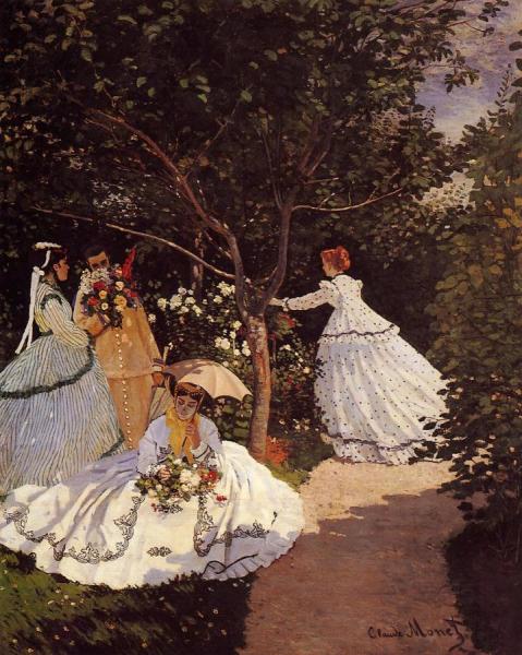 Women In The Garden by Claude Monet Oil Painting Reproductions