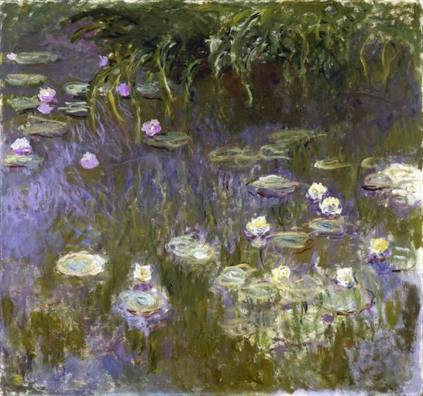 Yellow And Lilac Water-lilies by Claude Monet