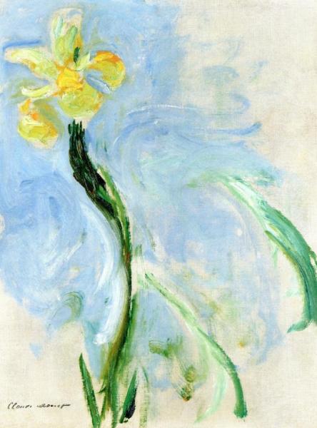 Yellow Iris by Claude Monet