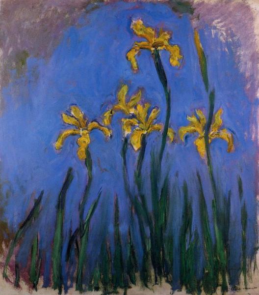 Yellow Irises by Claude Monet