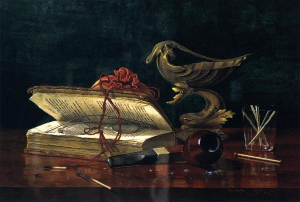 Book Closed Over Spectacles by Claude Raguet Hirst