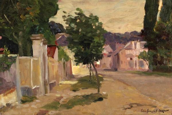 A Village At Dusk by Colin Campbell Cooper