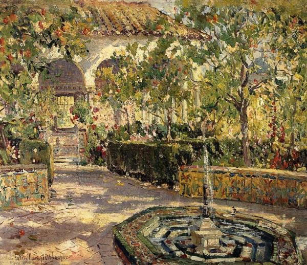 Alcazar Gardens, Seville by Colin Campbell Cooper