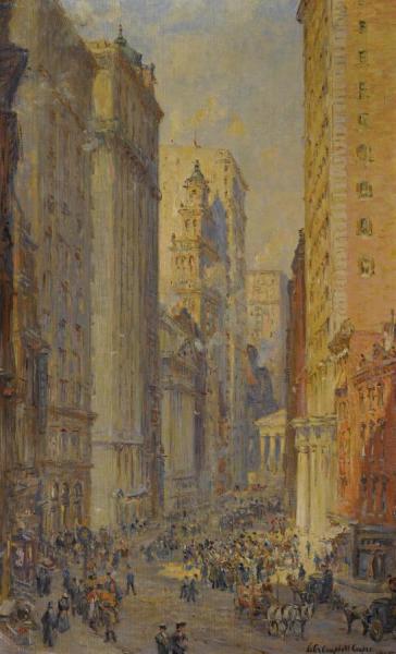Broad Street, New York by Colin Campbell Cooper