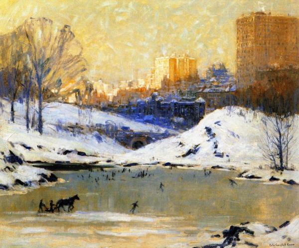 Central Park In Winter by Colin Campbell Cooper