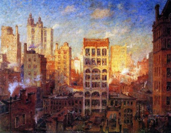 Cliffs Of Manhattan by Colin Campbell Cooper