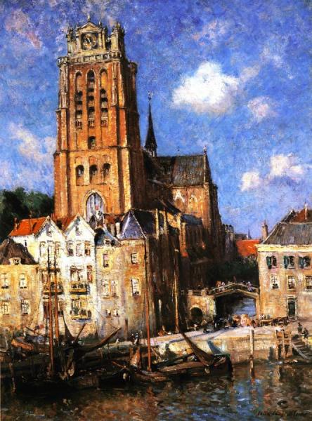 Dordrecht Hartor by Colin Campbell Cooper