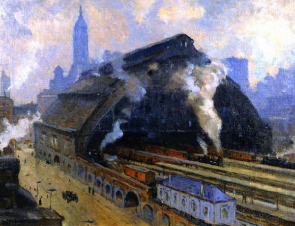 Glass Train Shed, Broad Street Station, Philadelphia by Colin Campbell Cooper