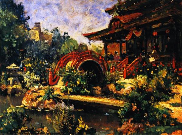 Japanese Tea Garden by Colin Campbell Cooper