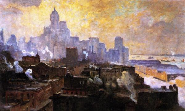Mountains Of Manhattan by Colin Campbell Cooper
