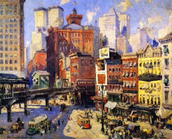 South Ferry, New York by Colin Campbell Cooper