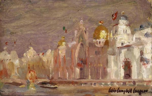 The 1900 Paris Exposition by Colin Campbell Cooper