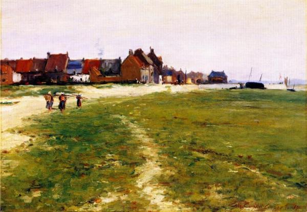 The Brittany Coastline by Colin Campbell Cooper