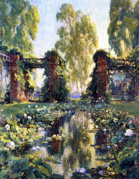 The Lotus Pond, El Encanto, Santa Barbara by Colin Campbell Cooper