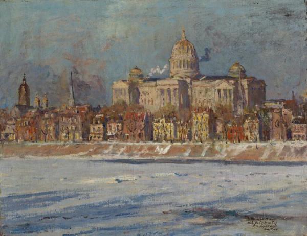 The Pennsylvania State Capitol Building, Harrisburg by Colin Campbell Cooper