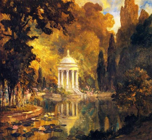 The Pool, Prince's Park, Arajnuez by Colin Campbell Cooper