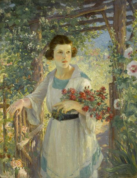 The Rustic Gate by Colin Campbell Cooper