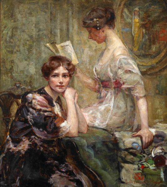 Two Women (in An Interior) by Colin Campbell Cooper