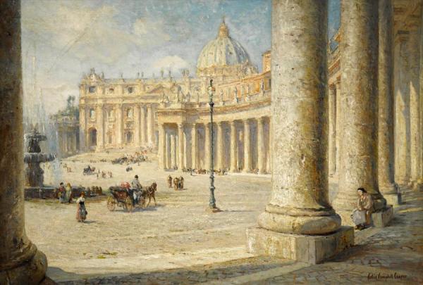 View Of St. Peter's, Rome by Colin Campbell Cooper
