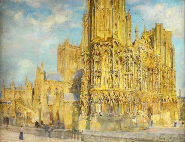Wells Cathedral by Colin Campbell Cooper