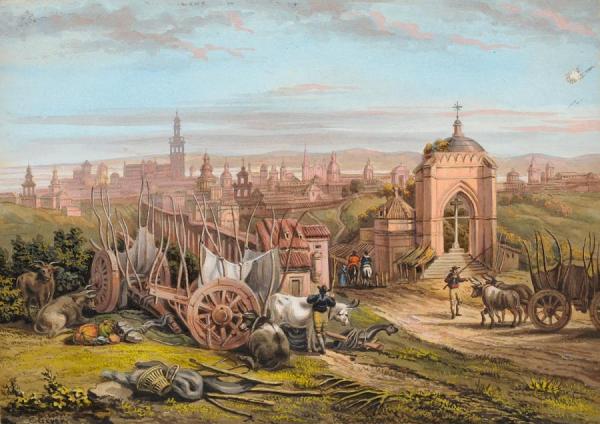 Italian City View by Conrad Geyer Oil Painting Reproductions