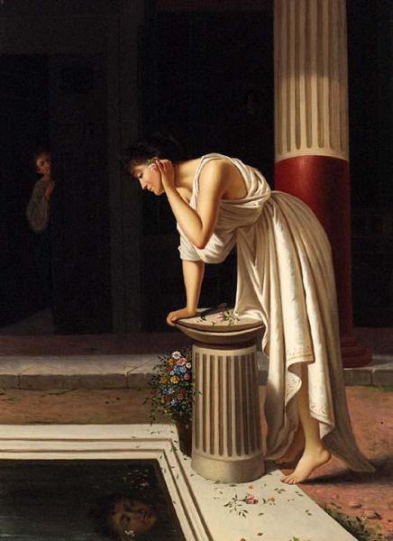 Admiring Her Reflection by Conrad Kiesel