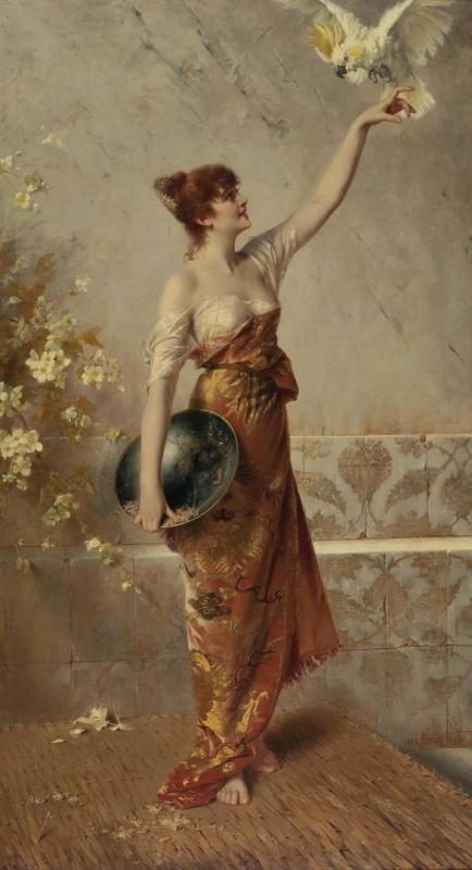 Manuela by Conrad Kiesel Oil Painting Reproductions